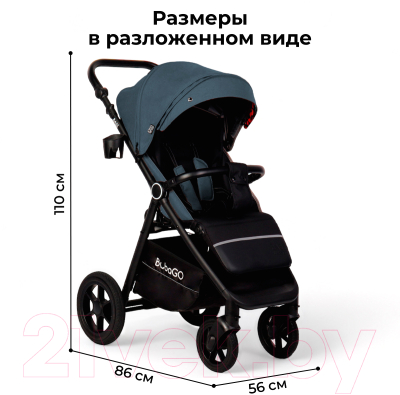Детская прогулочная коляска Bubago Model Bass / BG 119-4 (синевато-серый)
