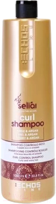 Шампунь для волос Echos Line Seliar Curl для вьющихся волос мед и масло аргании (1л)