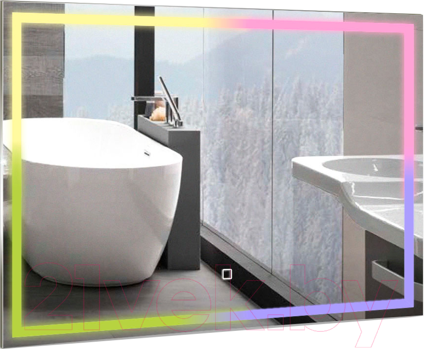 Зеркало Silver Mirrors Livia RGB 80x60 / LED-00002638 — фото 3