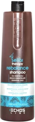 Шампунь для волос Echos Line Seliar Therapy Rebalance нормализующий против жирной кожи головы (1л)