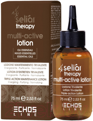 Лосьон для волос Echos Line Seliar Therapy Multi Active тройного действия (75мл)