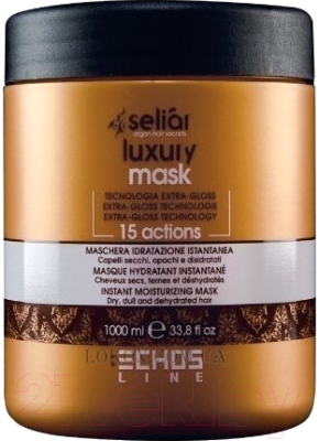 Маска для волос Echos Line Seliar Luxury 15 Actions мгновенное увлажнение (1л)