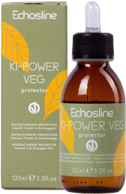 Лосьон для волос Echos Line Ki-Power Veg New Protector во время окрашивания и обесцвечивания (125мл)