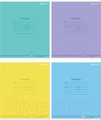 Набор тетрадей Schoolformat Стильные цвета / ТШЛ12-СЦ-НМП (20шт)