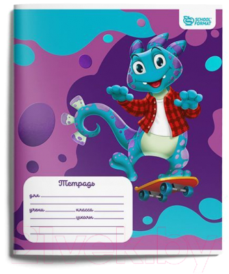 Набор тетрадей Schoolformat Smart Dino / ТШЛ12-СМД-НМП (20шт)