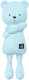Мягкая игрушка Мяшечки Мишка Джордж / М141 (голубой) - 