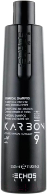 Шампунь для волос Echos Line Karbon 9 Charcoal угольный для волос страдающих от хим. процедур (350мл)