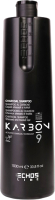 Шампунь для волос Echos Line Karbon 9 Charcoal угольный для волос страдающих от хим. процедур (1л) - 