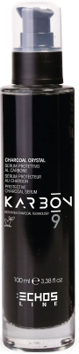 Флюид для волос Echos Line Karbon 9 Charcoal Crystal для волос страдающих от хим. процедур (100мл)