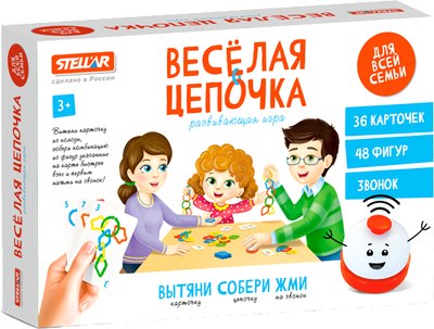 

Настольная игра, №64 Веселая цепочка / 01164