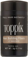 Тонирующая пудра для волос Toppik Загуститель (3г, светло-каштановый) - 