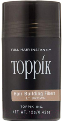 Тонирующая пудра для волос Toppik Загуститель (12г, светло-каштановый)