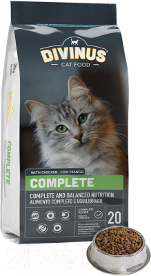 Сухой корм для кошек Divinus Cat Complete (20кг)