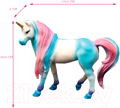 Изображение товара Набор фигурок коллекционных Masai Mara Мир фэнтези. Семья голубых единорогов / MM206-424