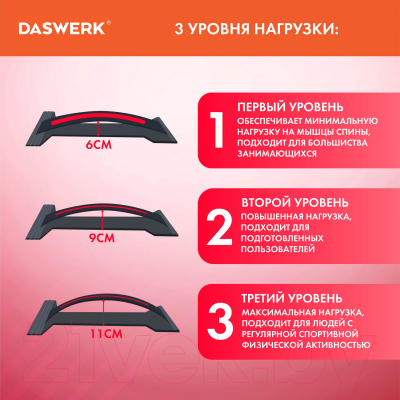 Минитренажер Daswerk Premium / 680034 (красный)