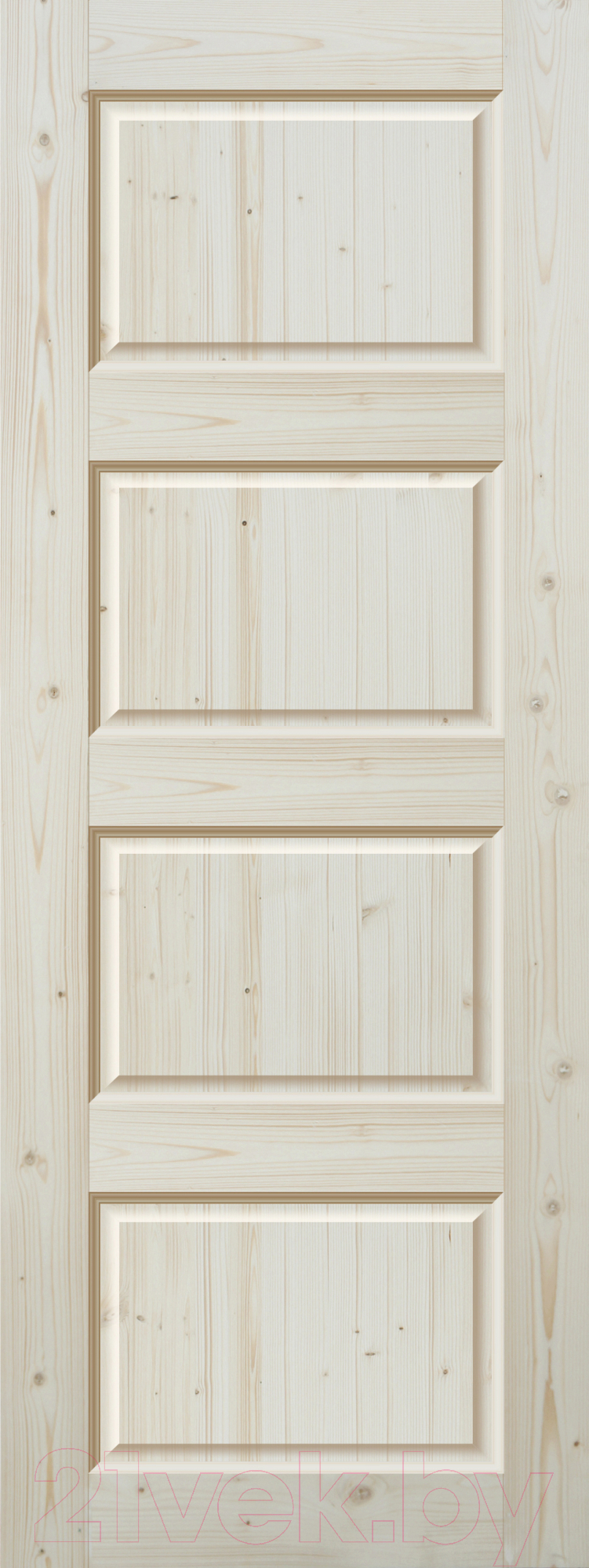 Дверной блок Wood Goods ДГФ-4Ф комплект 90x200 (неокрашенный массив хвои) — фото 2