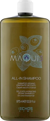 Шампунь для волос Echos Line Maqui 3 Delicate Hydrating Vegan для увлажнения волос (975мл)