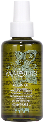 Масло для волос Echos Line Maqui 3 Brightening Bi-Phase Vegan Oil для сияния волос (100мл)