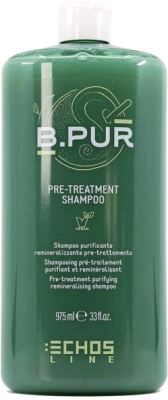 Шампунь для волос Echos Line B.Pur Pre-Treatment очищающий реминерализующий для предв. ухода (975мл)