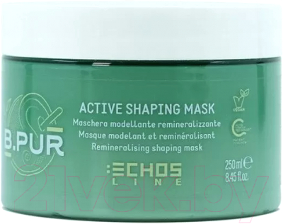 Маска для волос Echos Line B.Pur Active Shaping реминерализующая моделирующая (250мл)