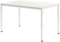 Обеденный стол Millwood Сеул Л 120x70x75 (дуб белый Craft/металл белый) - 