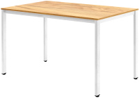 Обеденный стол Millwood Сеул Л 120x70x75 (дуб золотой Craft/металл белый) - 
