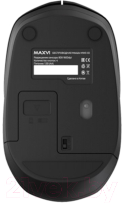 Мышь Maxvi MWS-03 (черный)