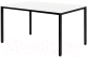 Обеденный стол Millwood Сеул Л 130x80x75 (белый/металл черный) - 