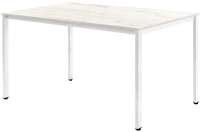 Обеденный стол Millwood Сеул Л 130x80x75 (дуб белый Craft/металл белый) - 