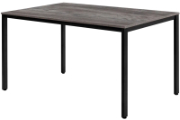 Обеденный стол Millwood Сеул Л 130x80x75 (сосна пасадена/металл черный) - 