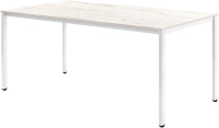 Обеденный стол Millwood Сеул Л 160x80x75 (дуб белый Craft/металл белый) - 