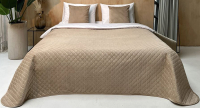 Набор текстиля для спальни Pasionaria Бархат+ 230x240 с наволочками (бежевый) - 