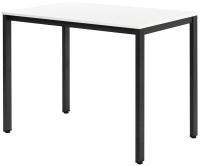 Обеденный стол Millwood Сеул Л 100x60x75 (белый/металл черный) - 