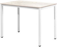Обеденный стол Millwood Сеул Л 100x60x75 (дуб белый Craft/металл белый) - 