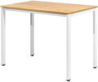 Обеденный стол Millwood Сеул Л 100x60x75 (дуб золотой Craft/металл белый) - 