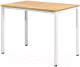 Обеденный стол Millwood Сеул Л 100x60x75 (дуб золотой Craft/металл белый) - 