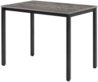 Обеденный стол Millwood Сеул Л 100x60x75 (сосна пасадена/металл черный) - 