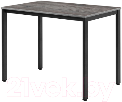 Обеденный стол Millwood Сеул Л 100x60x75 (сосна пасадена/металл черный)