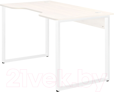 Геймерский стол Millwood Лофт Гонконг ДТ-3 120x70x75 (дуб белый Craft/металл белый)