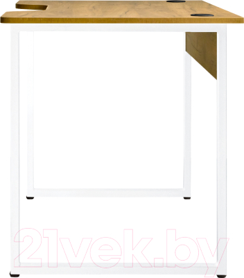 Геймерский стол Millwood Лофт Гонконг ДТ-3 130x70x75 (дуб золотой Craft/металл белый)