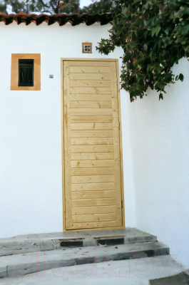 Деревянная дверь для бани КомфортПром 60x190 / 10223350