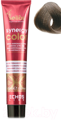 Крем-краска для волос Echos Line Seliar Synergy Color 5.01 (100мл, пепельный светло-каштановый)