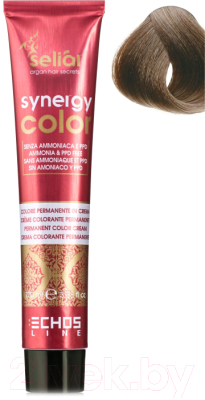 Крем-краска для волос Echos Line Seliar Synergy Color 6.01 (100мл, пепельный темно-русый)