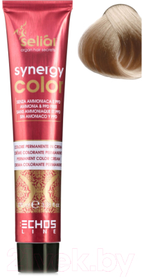 Крем-краска для волос Echos Line Seliar Synergy Color 10.01 (100мл, пепельный платиновый блондин)