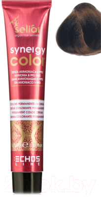 Крем-краска для волос Echos Line Seliar Synergy Color 6.32 (100мл, бежевый темно-русый)