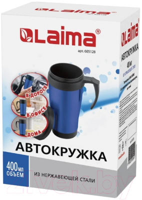Термокружка Laima Автокружка / 605128 (400мл, синий)
