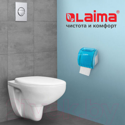 Держатель для туалетной бумаги Laima 605043 (голубой)