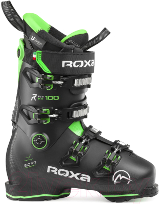 Горнолыжные ботинки Roxa R/FIT 100 GW / 400405 (р.26.5, черный/зеленый)