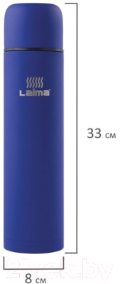 Термос для напитков Laima 605124 (1л, синий)
