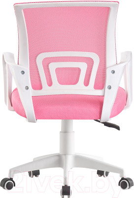 Кресло офисное Mio Tesoro Виола (розовый/белый)